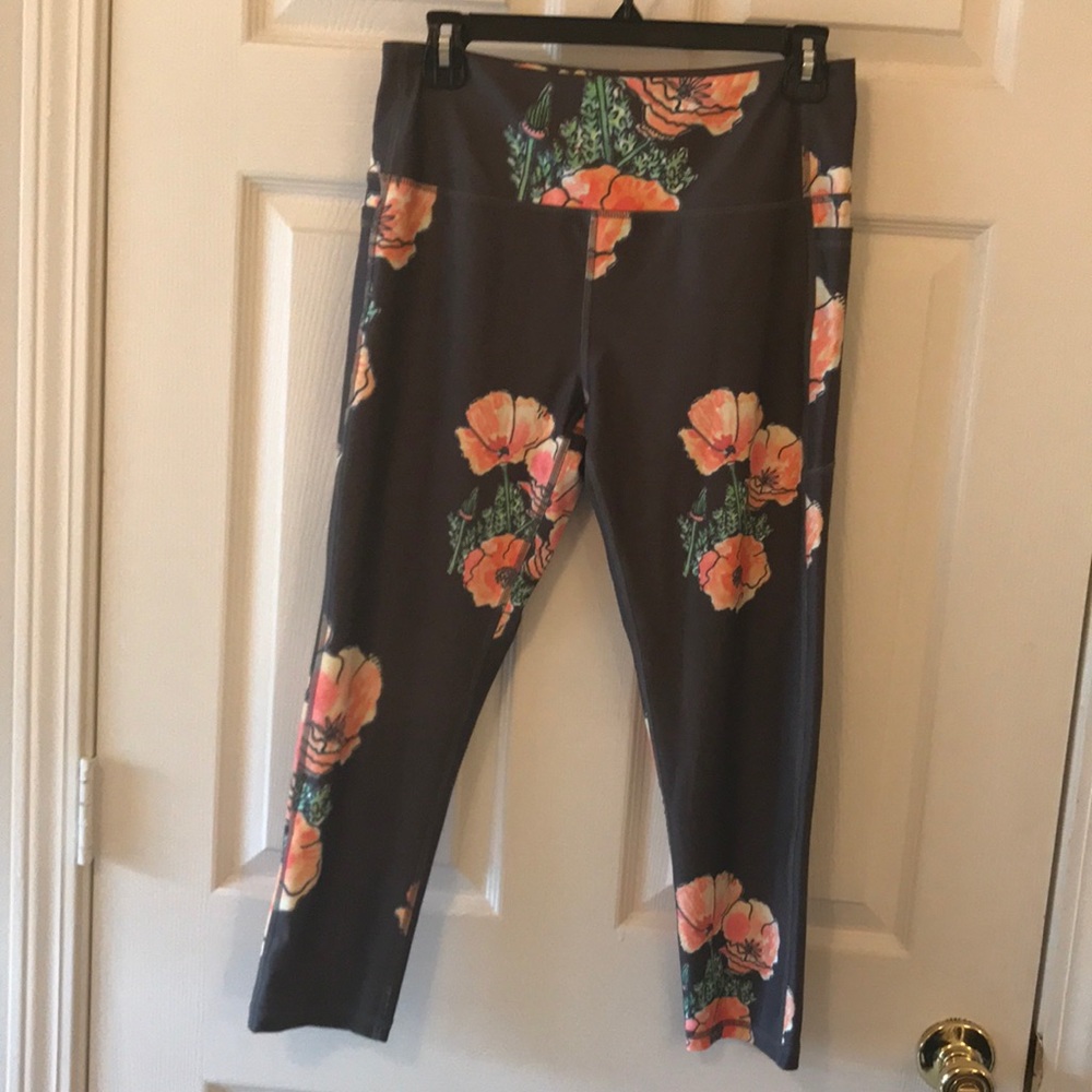 3/4 length high waisted leggings. Senita brand
